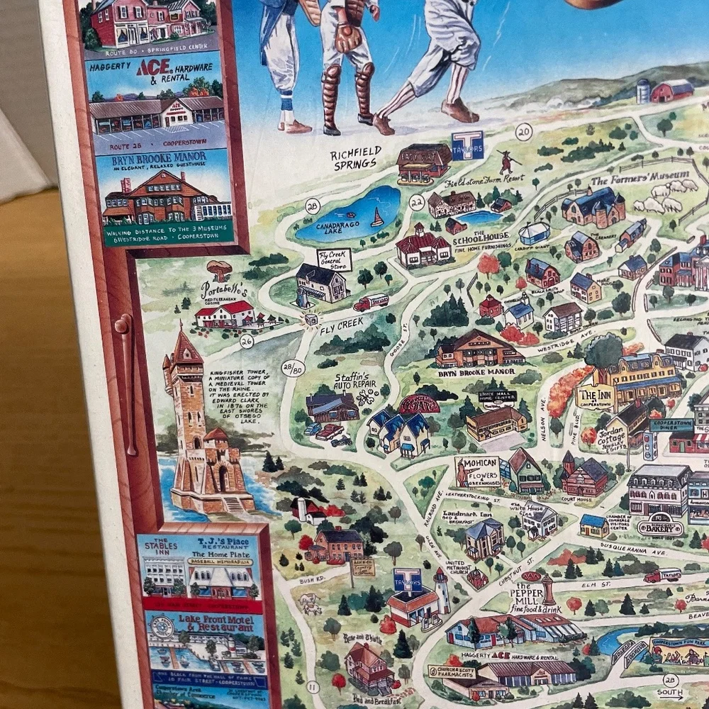 Vtg Baseball Hall Of Fame Cooperstown NY White Mountain Puzzles #18 1000 Pc Gift